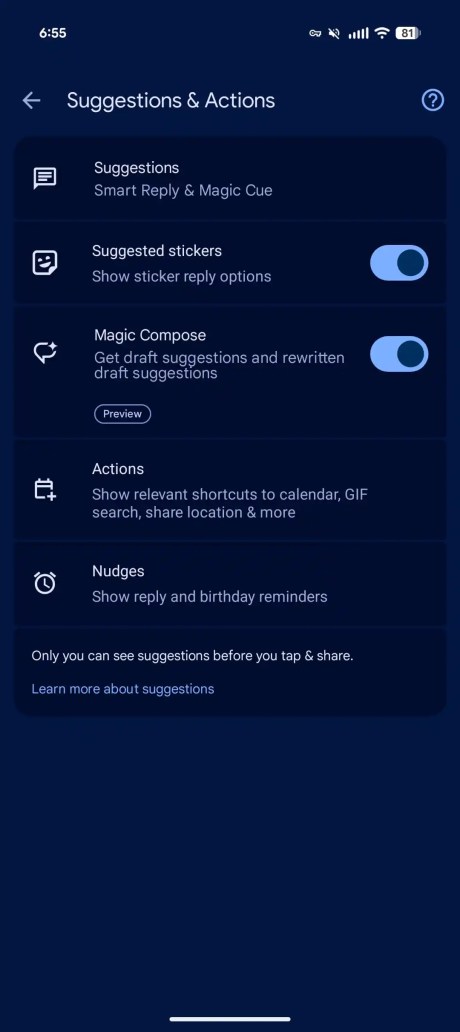 Google Messages corrige les envois accidentels de réponses intelligentes