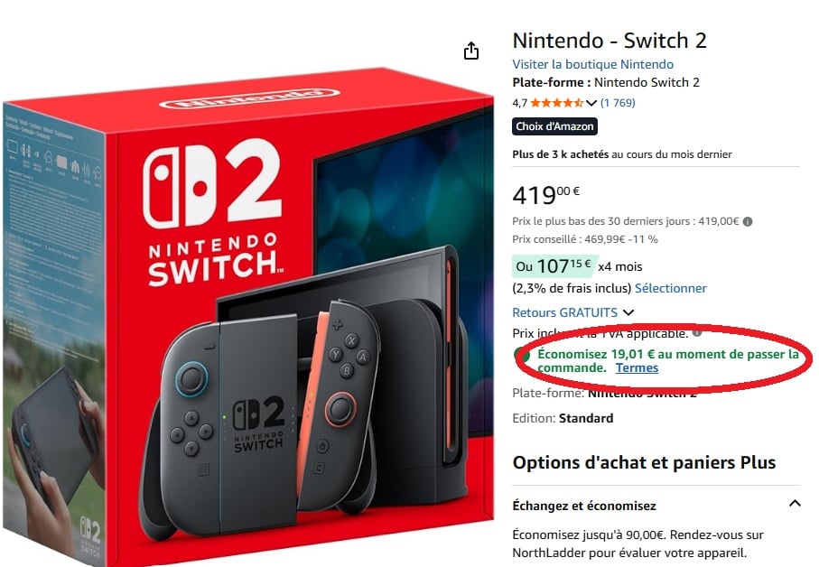 Nintendo Switch 2 en promotion exceptionnelle avant l’inévitable hausse de prix de septembre