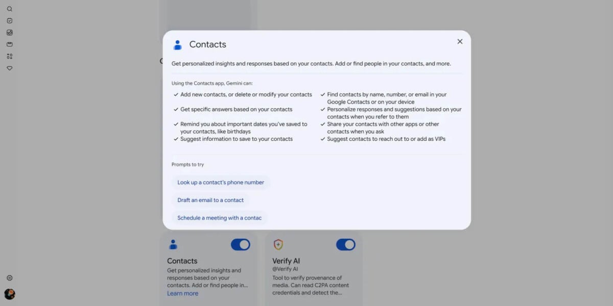 Gemini intègre Google Contacts : une révolution pour votre gestion de contacts
