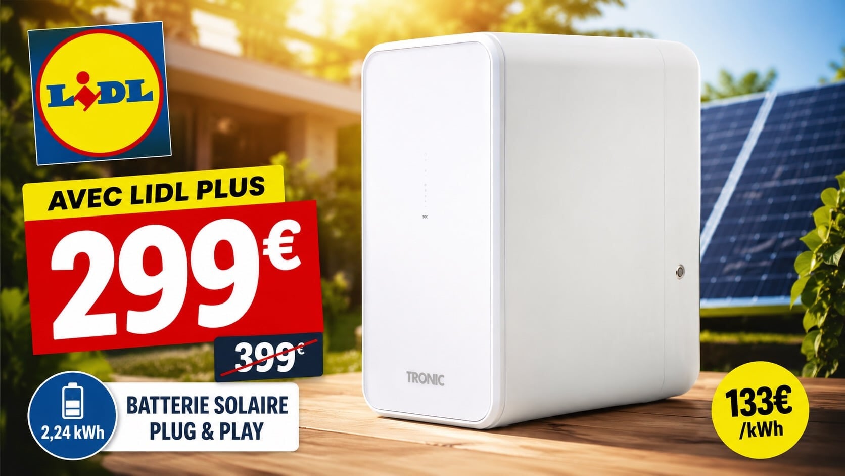 Batterie solaire Lidl à 299 € : révolution énergétique ou arnaque déguisée ?
