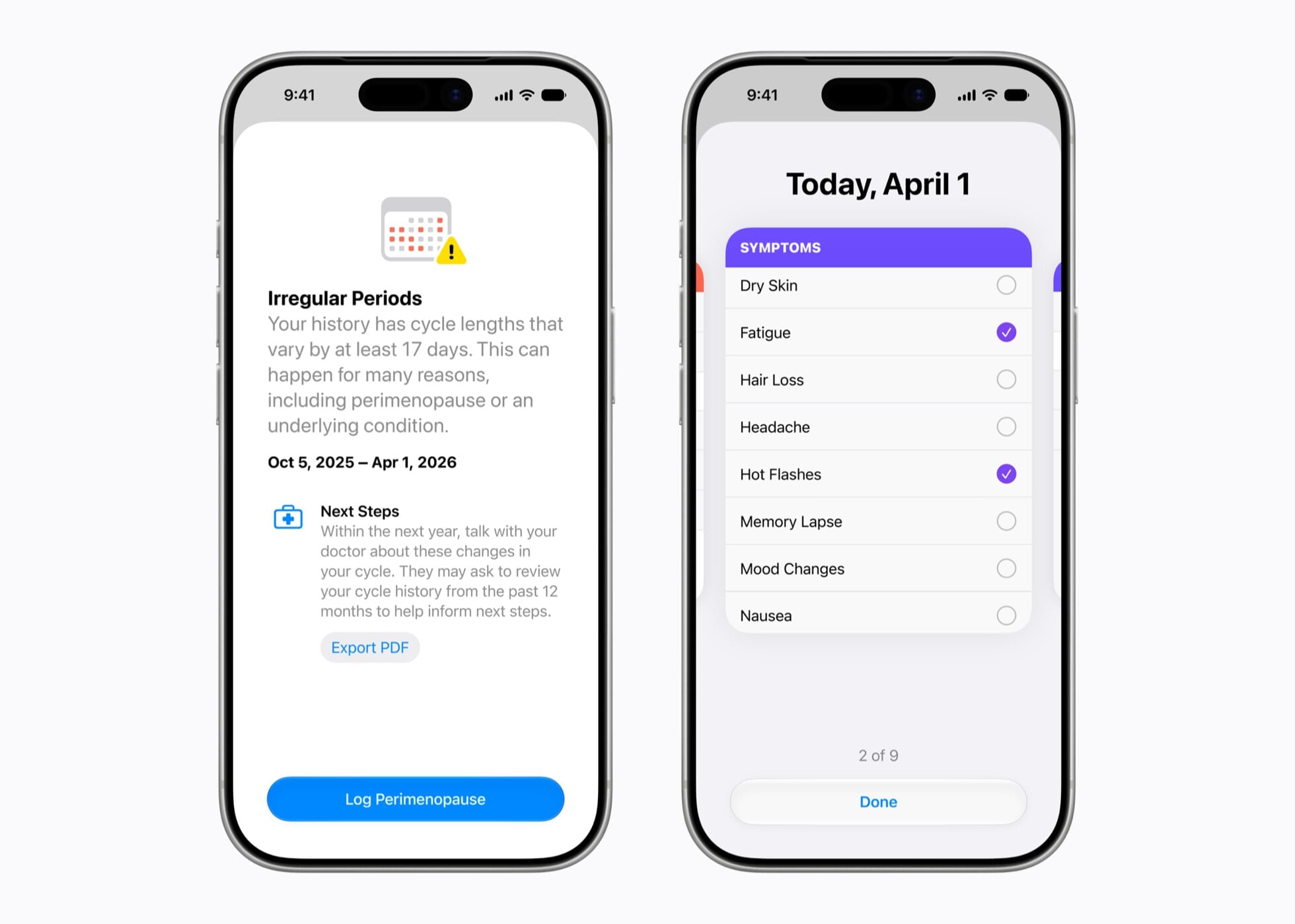 iOS 27 révolutionne le suivi santé : votre iPhone détectera bientôt les signes de la ménopause