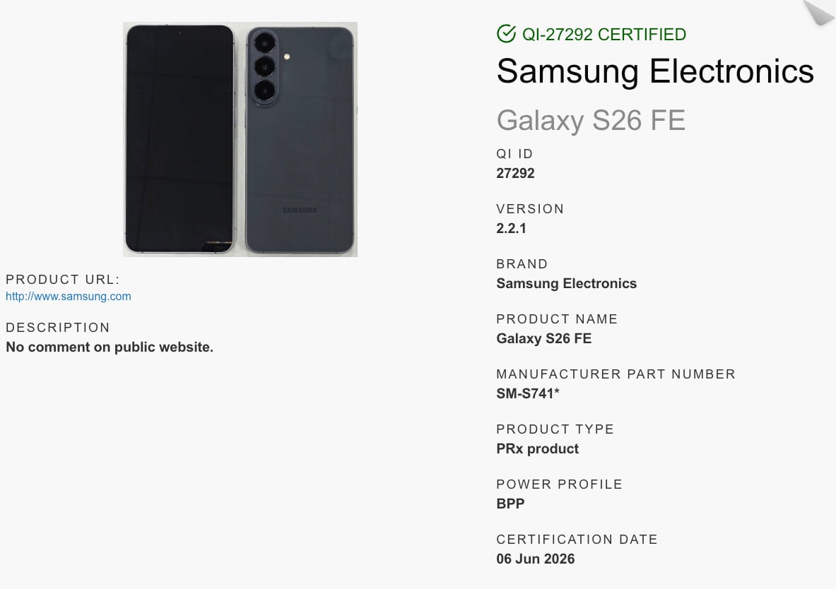 Samsung Galaxy S26 FE : un design surprenant qui fait déjà débat