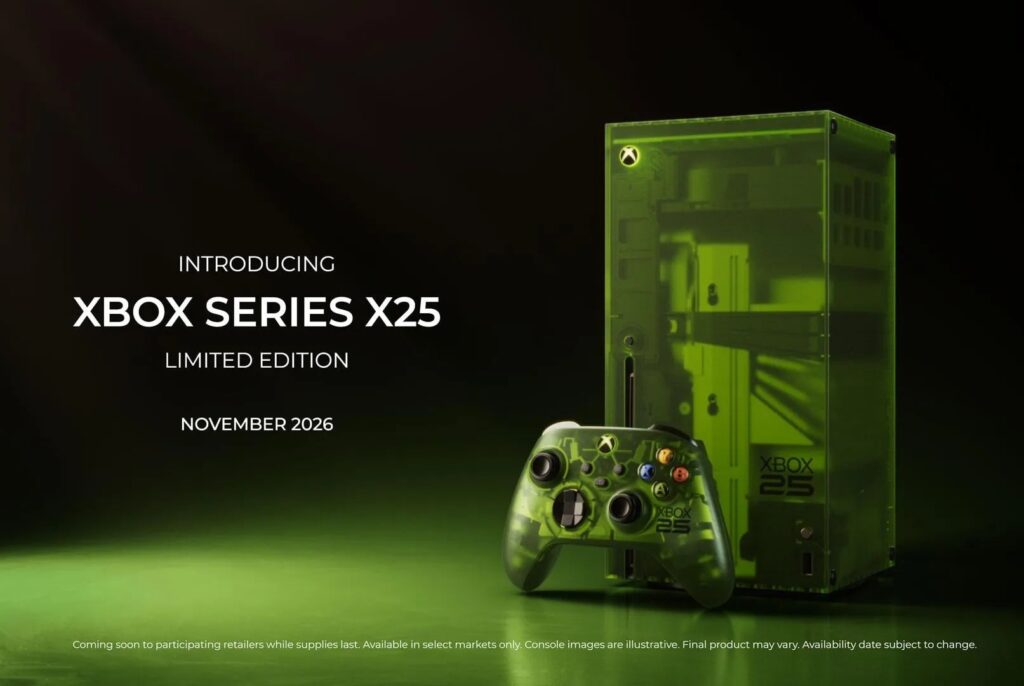Xbox Series X25 : l&rsquo;édition anniversaire verte qui célèbre 25 ans de gaming